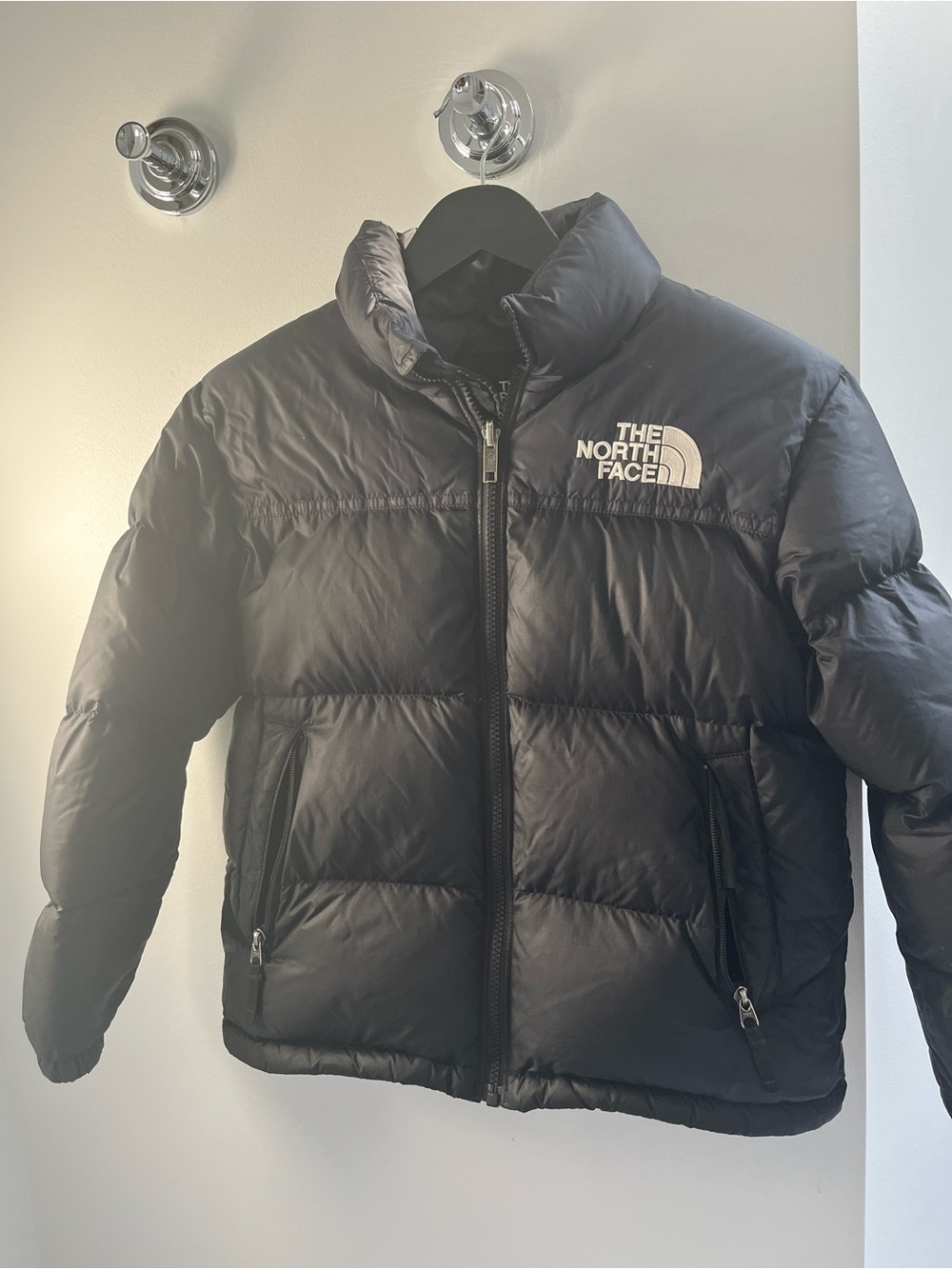 The North Face Size 12 unisex Black Puffer Jacket